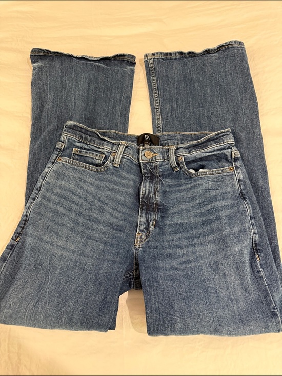 Banana Republic Denim - Banana Republic Petite High-Rise Wide-Leg Women's Jeans in Dark Blue Denim 29P